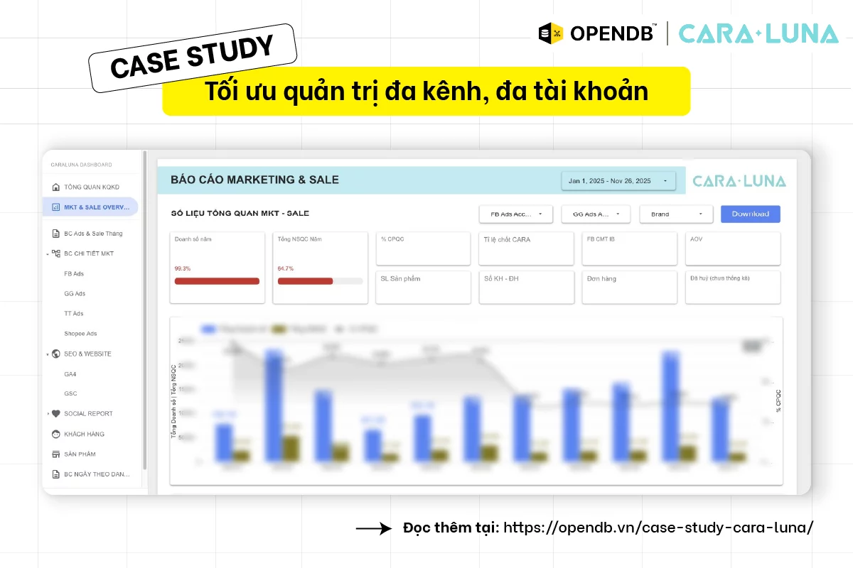 Auto Draft image CARA LUNA kKzc C4Gr - [OpenDB x Cara Luna] - CASE STUDY: Tối ưu quản trị đa tài khoản, chuẩn hóa dữ liệu – tăng tốc ra quyết định