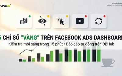 5 Chỉ Số “Vàng” Trên Facebook Ads Dashboard Cần Kiểm Tra Mỗi Sáng & Cách Tạo Báo Cáo Trên DBHub